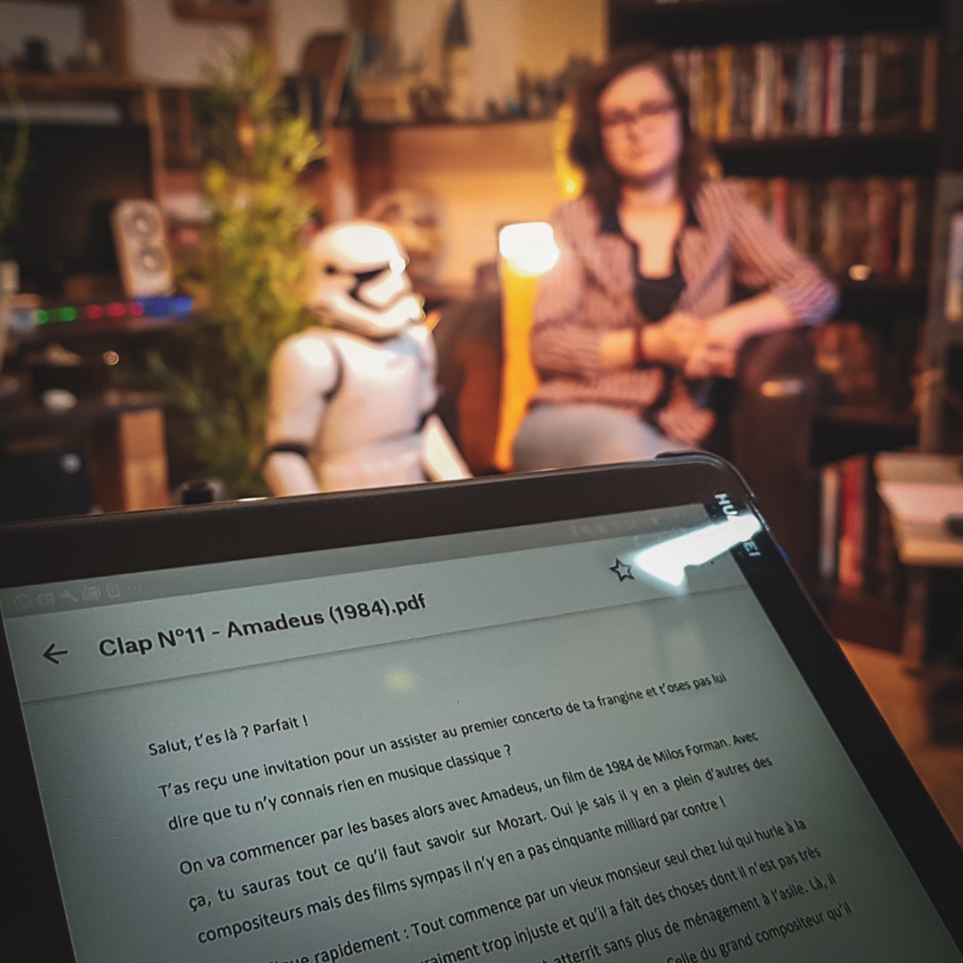 tablette texte chronique clap